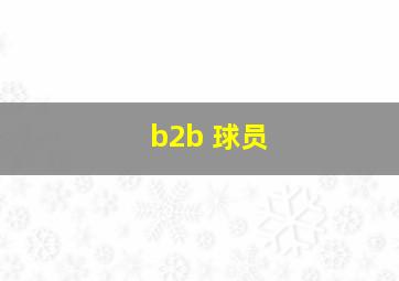 b2b 球员